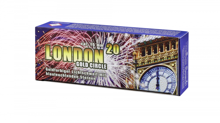 LONDON GOLD CIRCLE - 20 SCHUSS - 15 MM