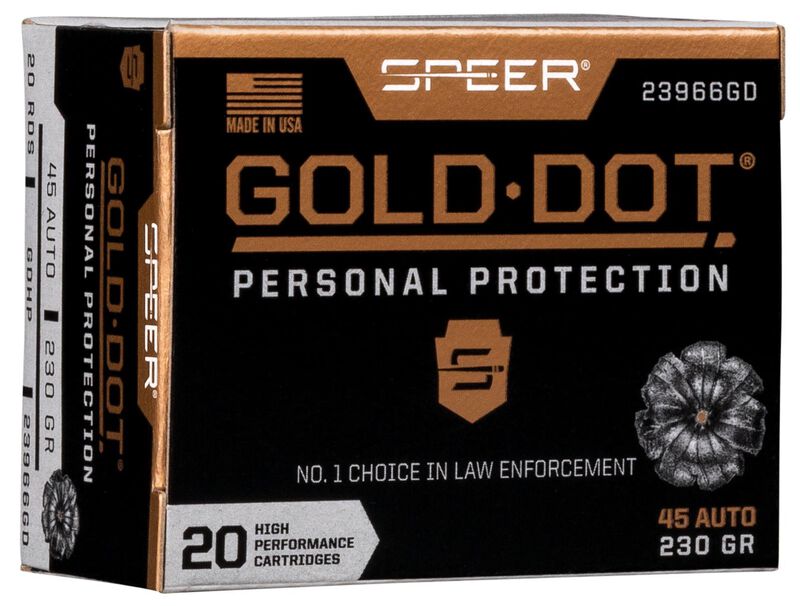 SPEER LAWMAN GOLD DOT  .45 AUTO - 230 GRS - HP -  20 SCHUSS