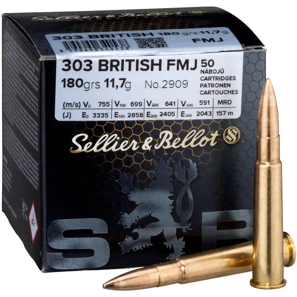SELLIER & BELLOT .303 BRITISH - FMJ - 180GRS. - 50 STÜCK