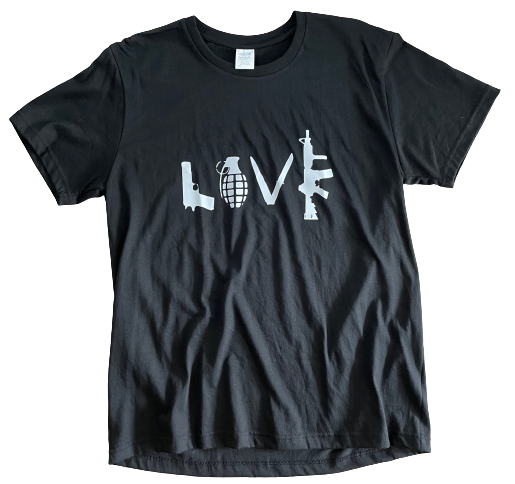 FUN-SHIRT "LOVE" - BLK
