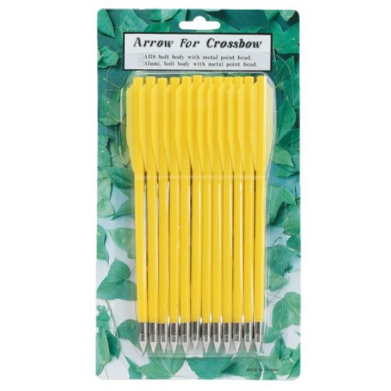 KUNSSTOFFPFEILE  FÜR PISTOLENARMBRUST - 6,5" - GELB