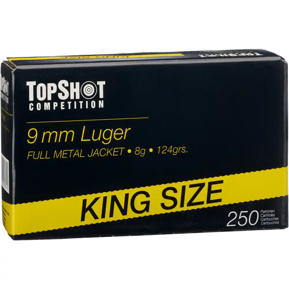 TOPSHOT 9MM LUGER 124 GRS. FMJ-PATRONEN - 250 STÜCK