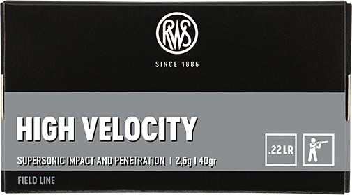 RWS HIGH VELOCITY - HV .22LR - 50 PATRONEN