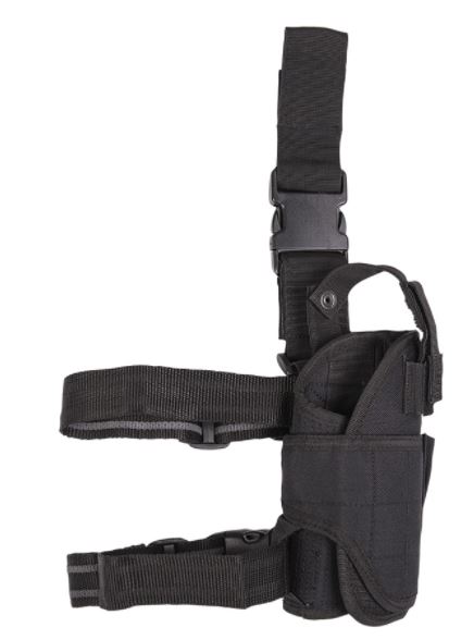 BEINHOLSTER VERSTELLBAR - SCHWARZ - RECHTS