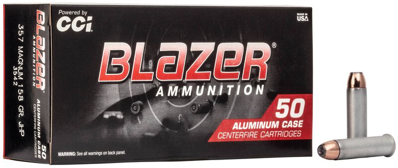 CCI BLAZER BRASS  .357 MAGNUM 158GRS JHP - 50 SCHUSS - ALUMINIUM