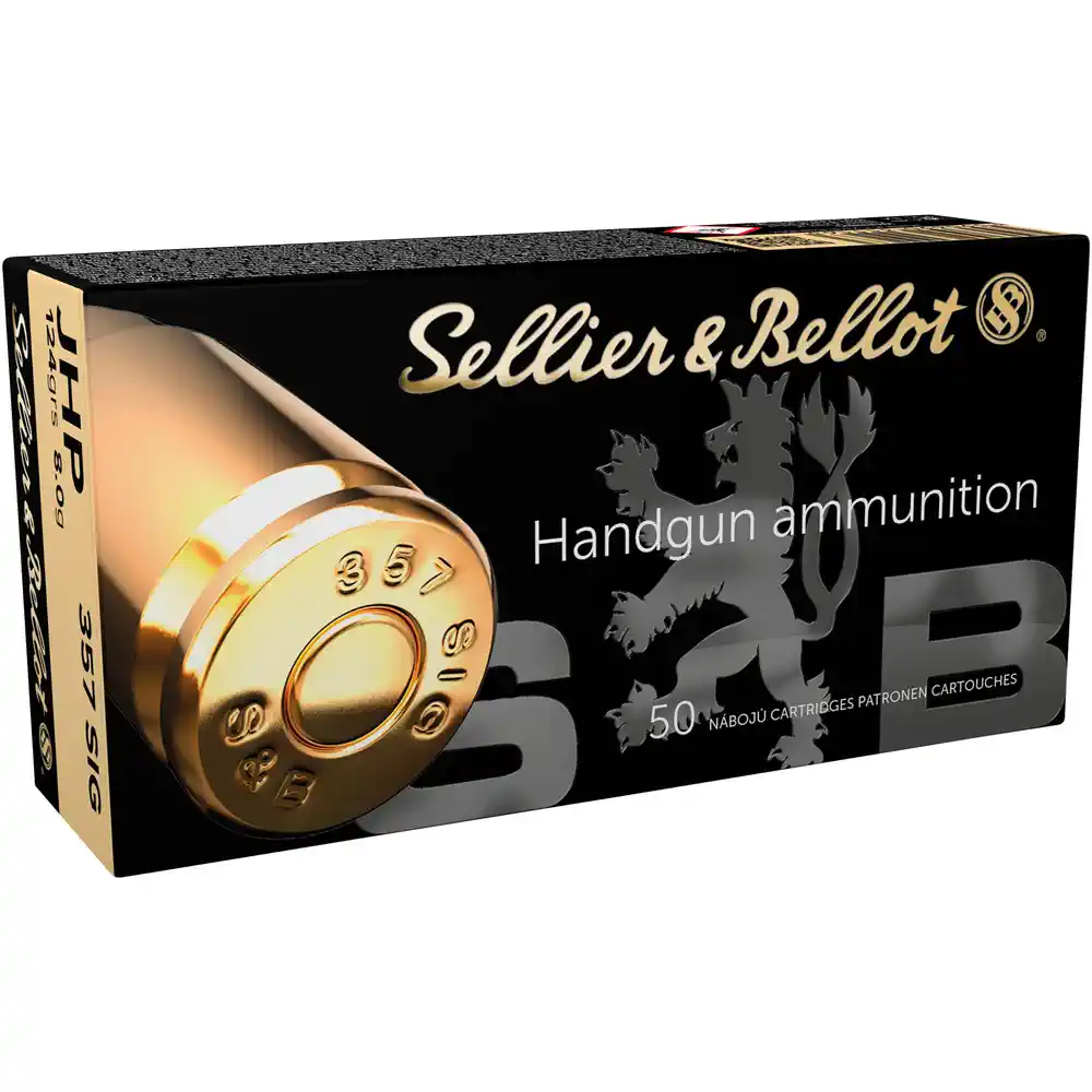 SELLIER & BELLOT PISTOLENPATRONEN - .357SIG - JHP- 124 GRS. - 50 STÜCK