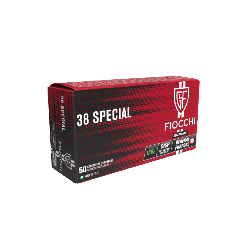 FIOCCHI .38SPECIAL SJSP - 158GRS / 10,24G   - 50 SCHUSS