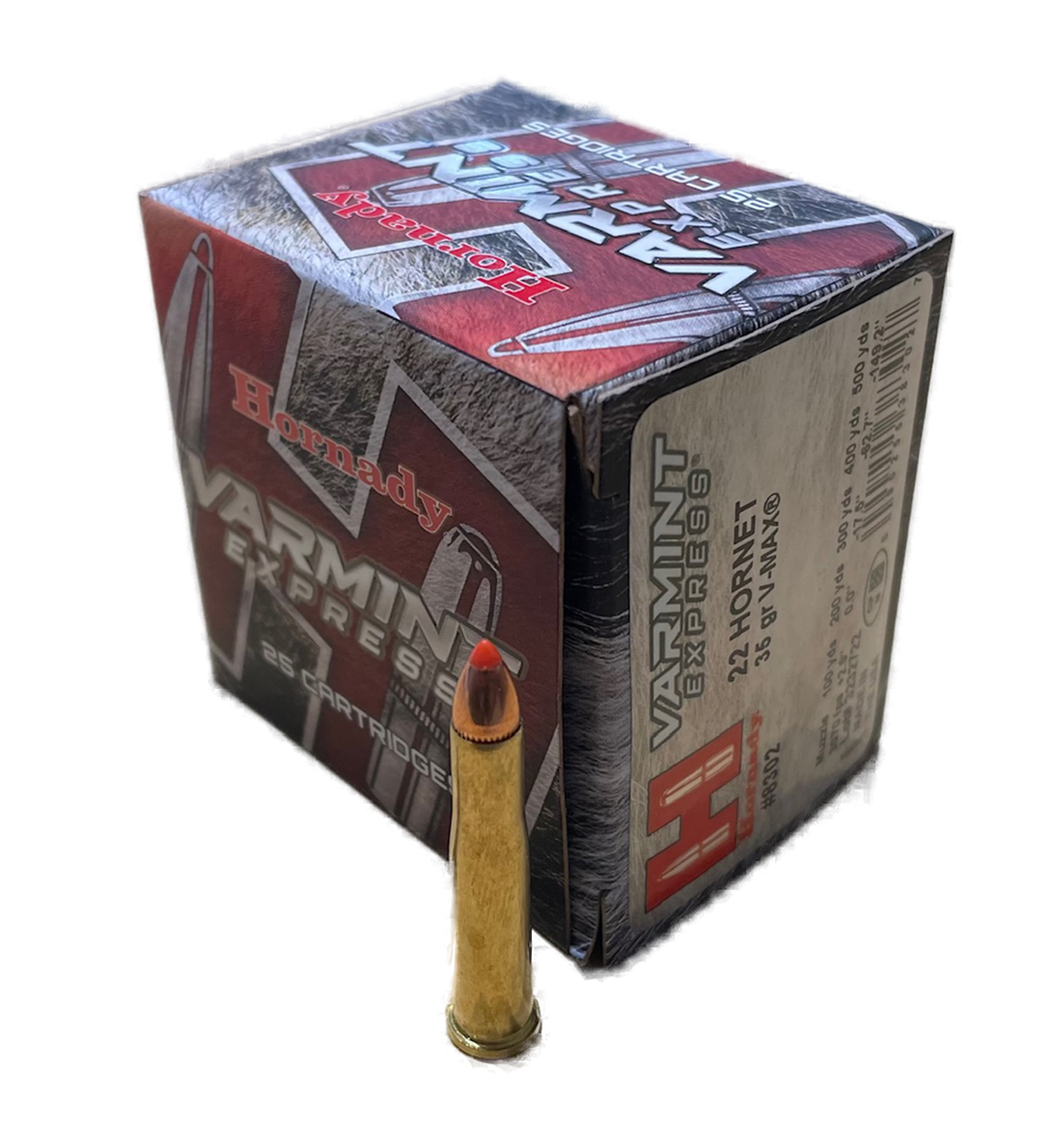 HORNADY VARMINT EXPRESS .22 HORNET - 35 GRS. - V-MAX - 25 SCHUSS