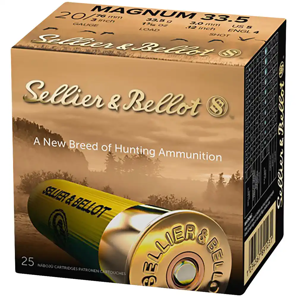 SELLIER & BELLOT 20/76 JAGD MAGNUM - 3,5MM - 33,5 G
