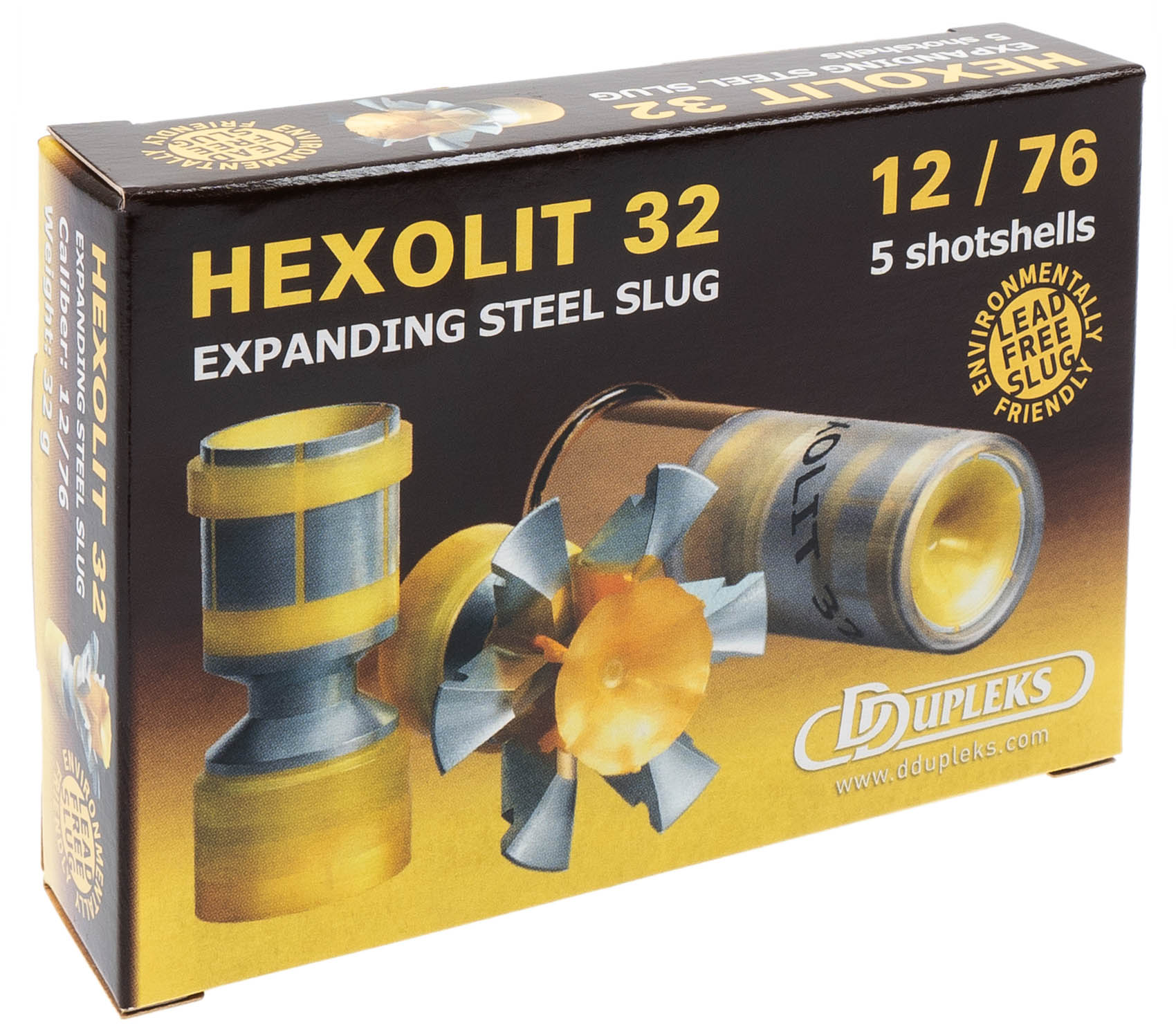 DDUPLEKS HEXOLIT 32 - 12/76 - EXPANDING STEEL SLUG - 5 SCHUSS
