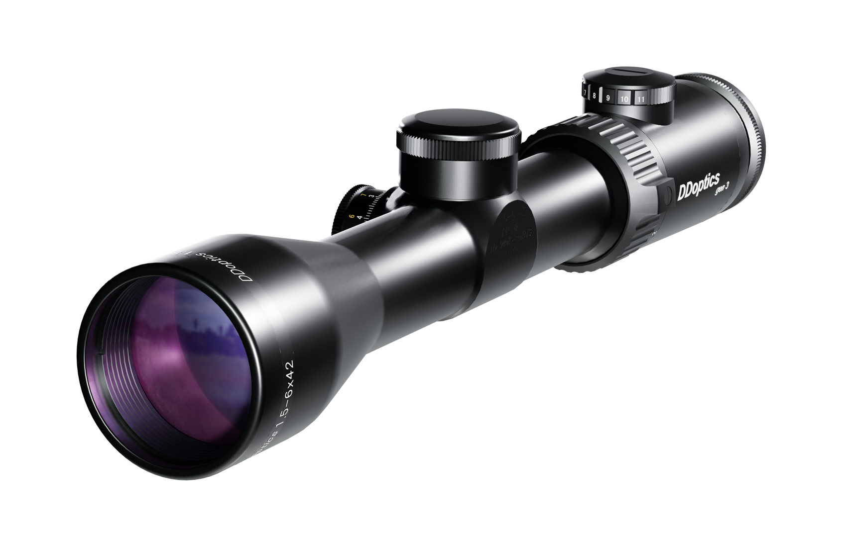 DDOPTICS ZIELFERNROHR - NIGHTEAGLE V6 1,5-6x42 HDX - GEN3 | MRAD | A4N