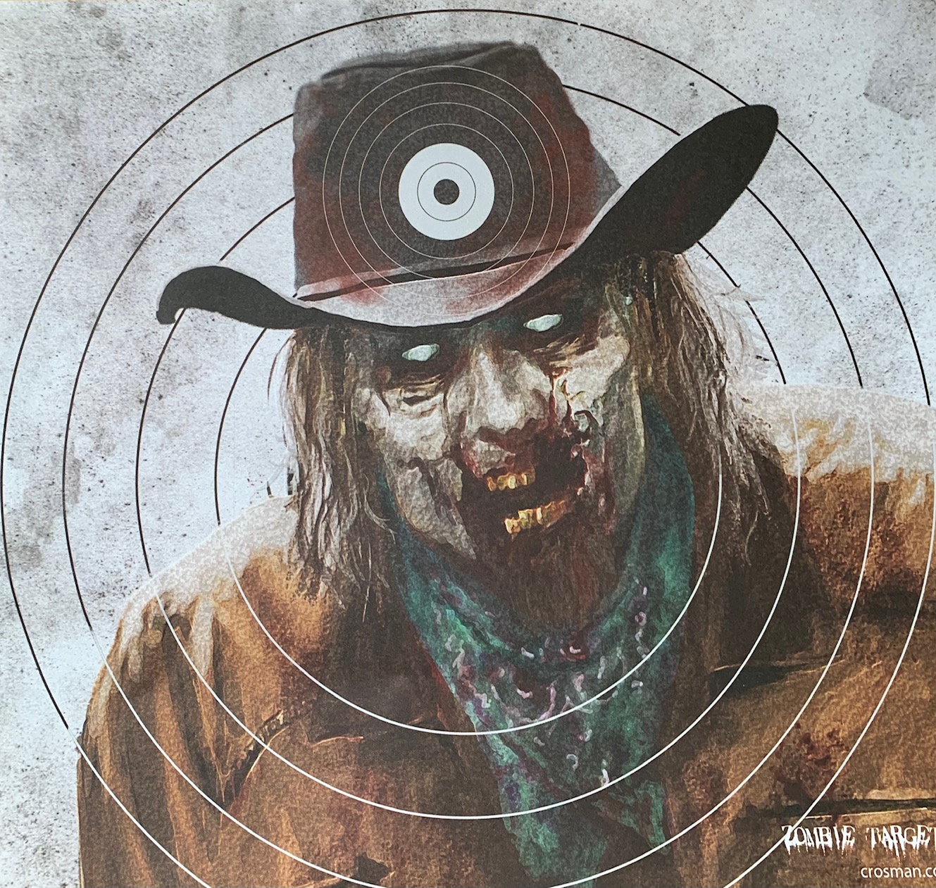 ZIELSCHEIBE SPAßSCHEIBE "ZOMBIE" 4-ER PACK