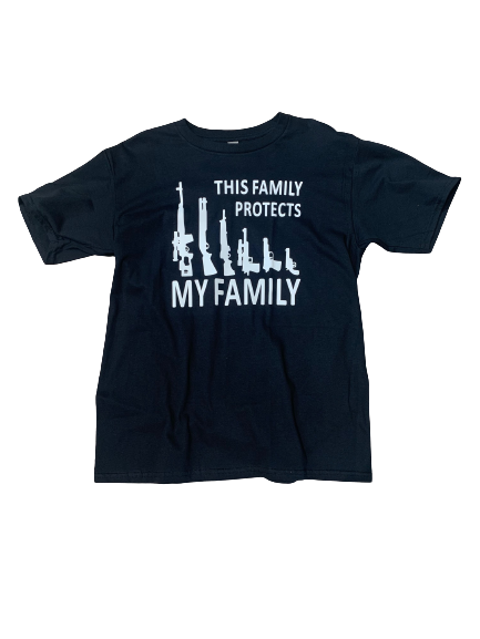T-SHIRT "FAMILY" - SCHWARZ