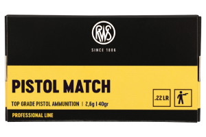 RWS PISTOL MATCH - .22LR - 50 PATRONEN