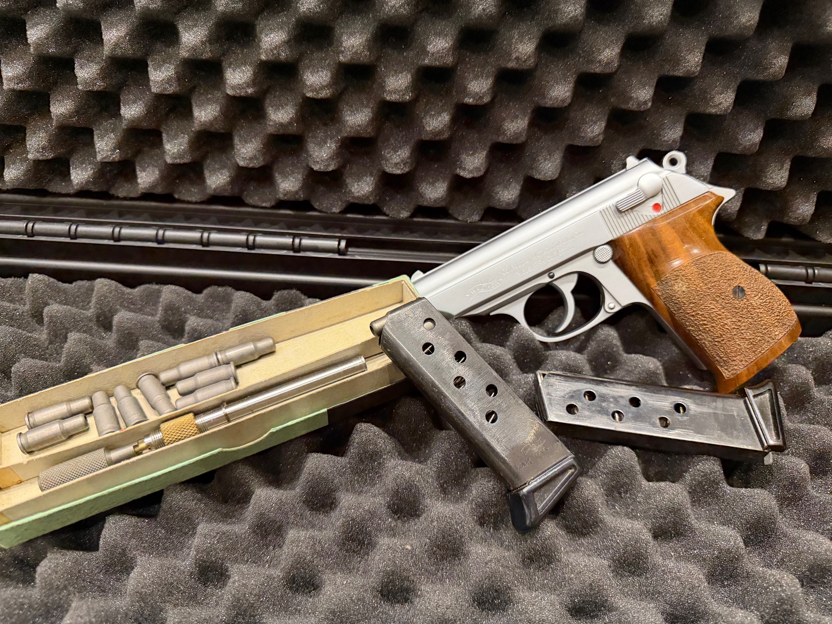 WALTHER PPK - 7,65MM BROWNING / .32AUTO - STS - + EINSTECKLAUF 4MM M20