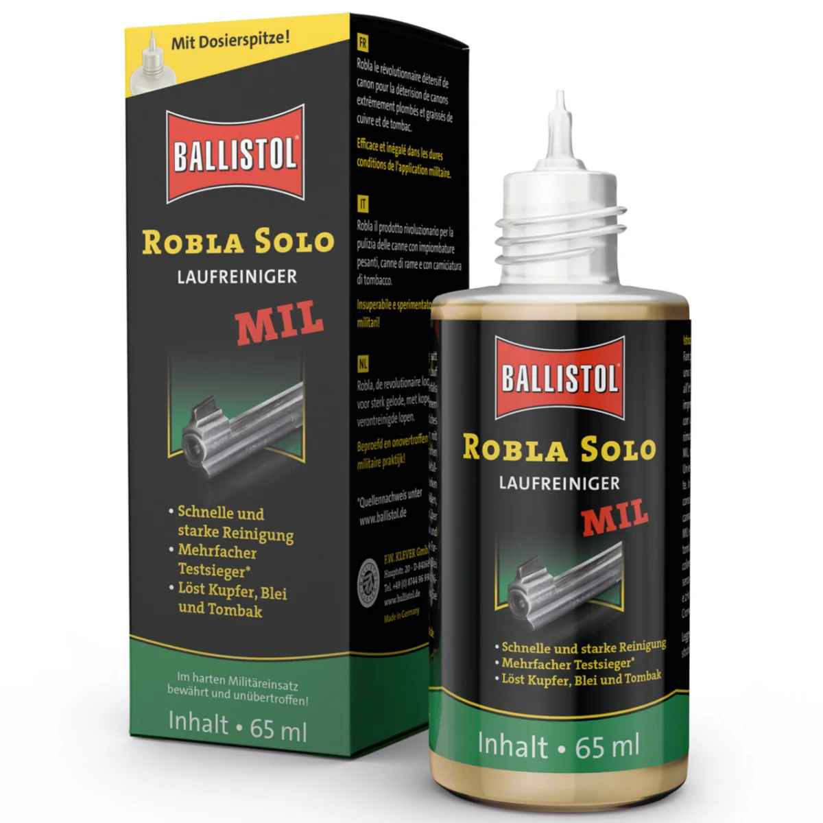BALLISTOL SOLO MIL LAUFREINIGER 65 ml