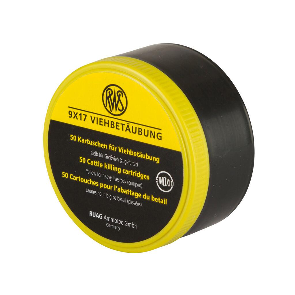 RWS KARTUSCHEN FÜR SCHUSSAPPARATE - 9x17MM - GELB - FÜR GROSSVIEH
