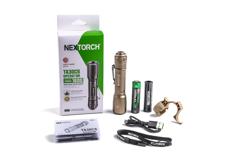 NEXTORCH TA30CS SAND - LED-TASCHENLAMPE - 1600 LUMEN - STROBOSKOPFUNKTION