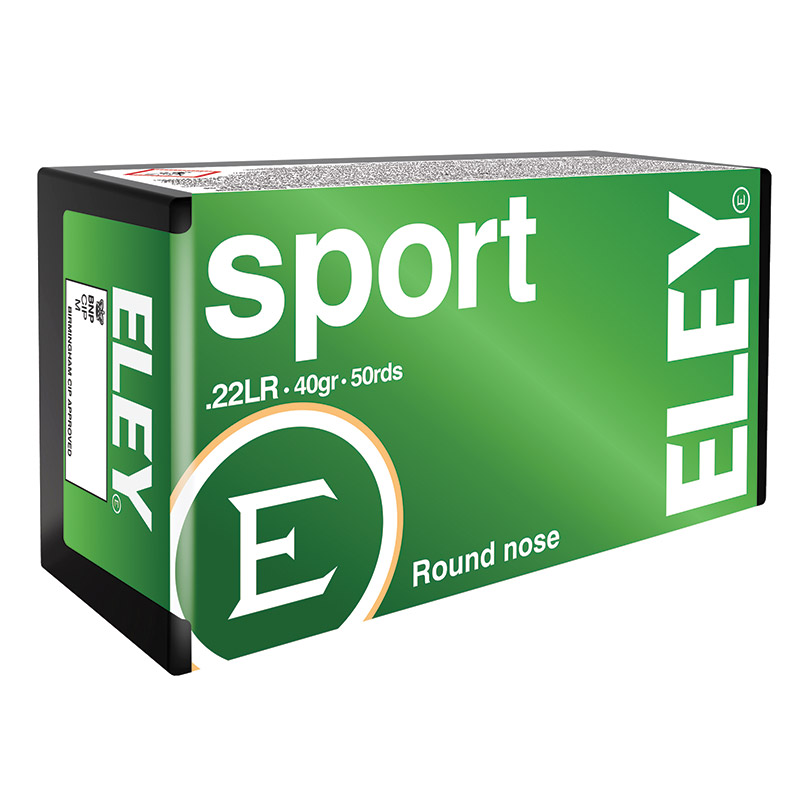 ELEY SPORT KK-PATRONEN - .22LR - 40GRS.- 50 SCHUSS