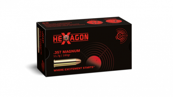 GECO HEXAGON .357MAG - 11,7G./180GRS. - 50 SCHUSS
