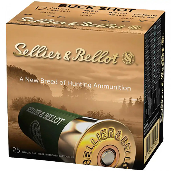 SELLIER & BELLOT BUCK SHOT - 12/76 - 8,4MM - 36 G. - 25 SCHUSS
