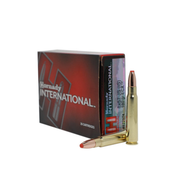 HORNADY INTERNATIONAL 8x57 IS - 180 GRS. - ECX - 20 SCHUSS