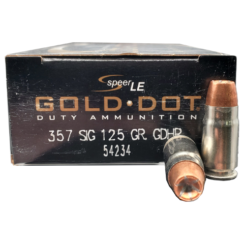 SPEER GOLD DOT - .357SIG 125 GRS - GDHP HOHLSPITZMUNITION