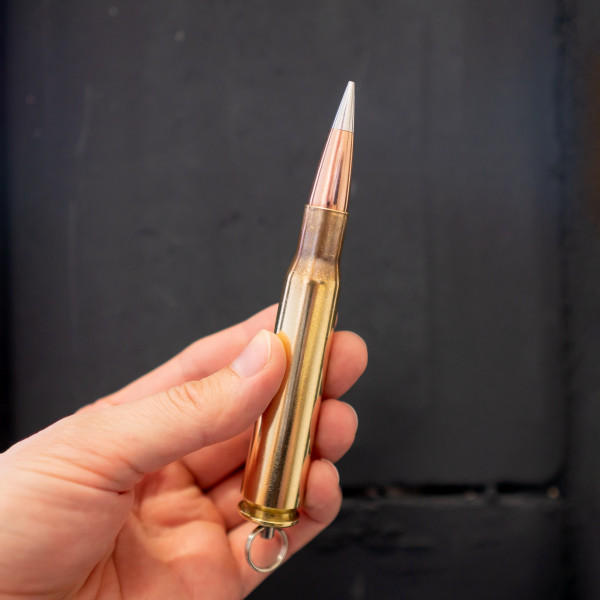 SCHLÜSSELANHÄNGER ".50BMG" - 12,7x99MM- SILVER TIP