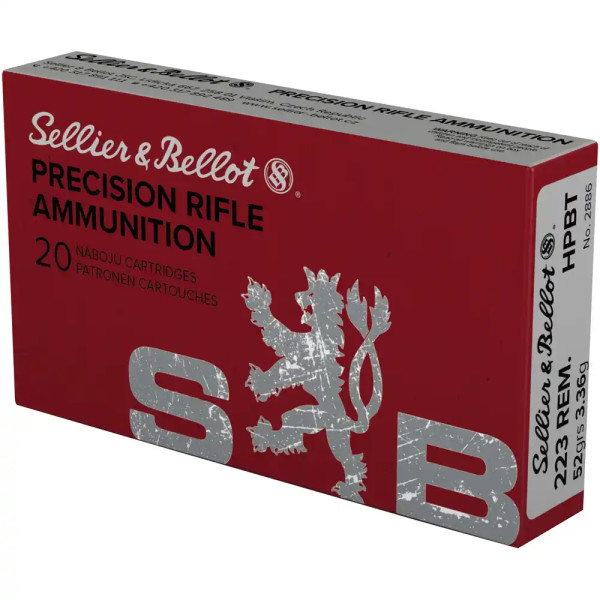 SELLIER & BELLOT -MATCH HP BT - .223REM - 52GRS. - 20 PATRONEN