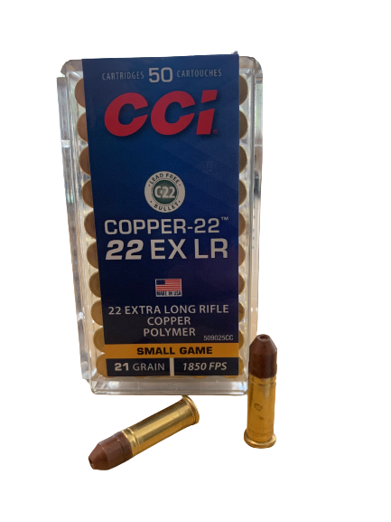 CCI COPPER 22 EX HOLLOW POINT .22LR - 50 SCHUSS