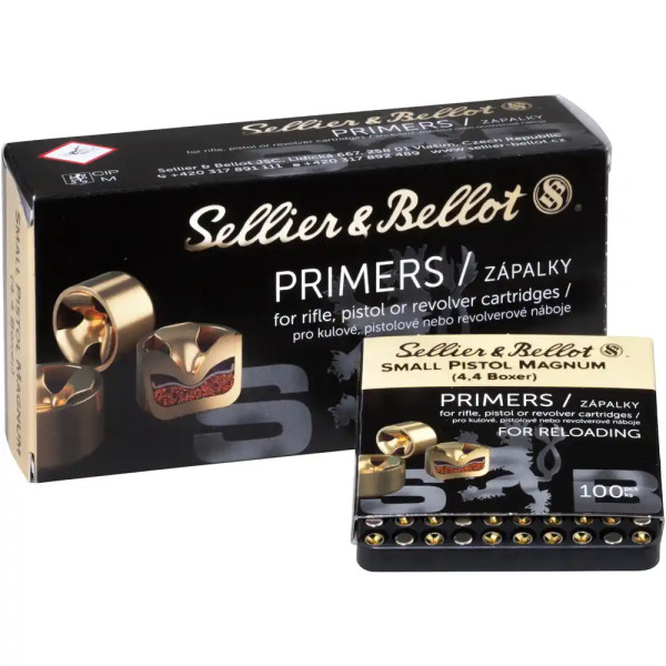 SELLIER & BELLOT ZÜNDHÜTCHEN - SMALL PISTOL MAGNUM - 4,4 BOXER - 1.000 STÜCK