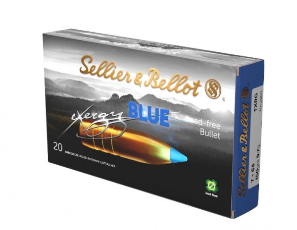 SELLIER & BELLOT EXERGY BLUE / TXRG - 7x64 - 150GRS. / 9,7G. - 20 PATRONEN