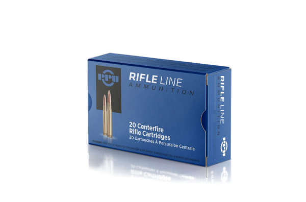 PPU .222REM - 55GRS. / 3,56G. - FMJ BT - 20 PATRONEN