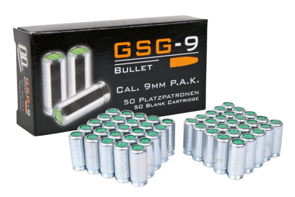 GSG-9 - PLATZPATRONEN - 9MM P.A.K. - 50 PATRONEN