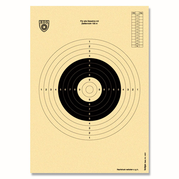 BDS-SCHEIBE 100M ZF (Z 4)