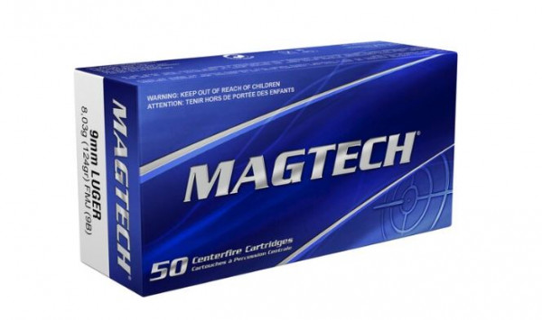 MAGTECH 9MM LUGER 124GRS. - FMJ/VM - 50 SCHUSS