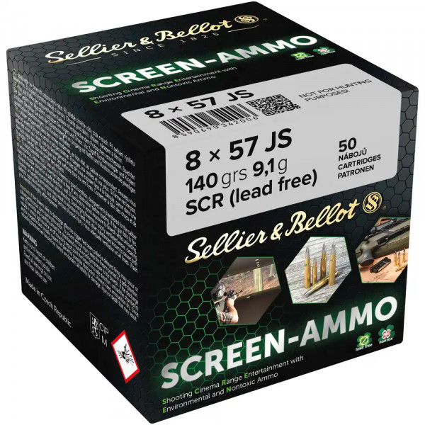 SELLIER & BELLOT SCREEN-AMMO 8x57iS - SCR 140GRS./9,1 G. - 50 STÜCK