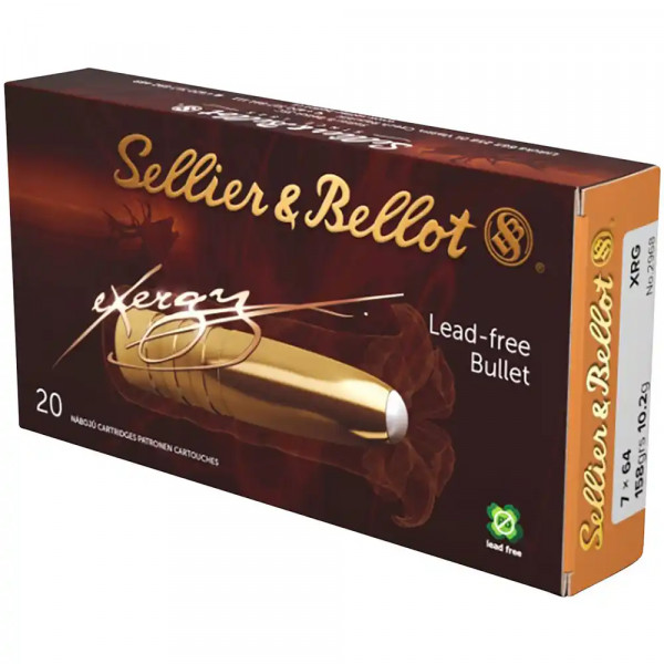 SELLIER & BELLOT EXERGY / XRG - 7x64 - 158GRS. / 10,2G. - 20 PATRONEN