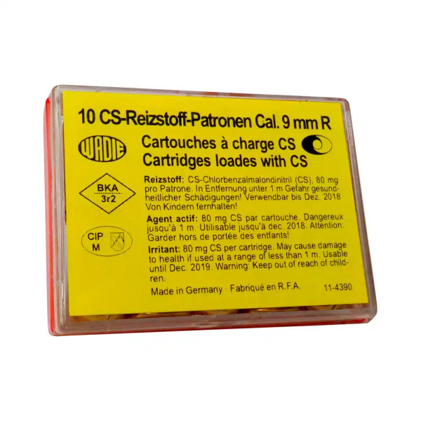WADIE 9MM REVOLVER - CS-REIZSTOFFPATRONEN - 10 SCHUSS