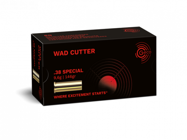 GECO .38SPECIAL - WC / WAD CUTTER - 148GRS - 50 SCHUSS