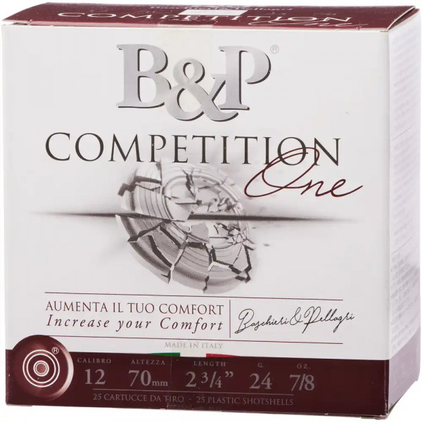 B&P COMPETITION ONE - TRAP-SCHROT - 12/70 - 24 GR. - 25 STÜCK