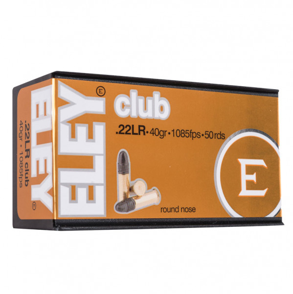 ELEY CLUB KK-PATRONEN - .22LR - 40GRS.- 50 SCHUSS