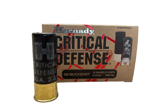 HORNADY CRITICAL DEFENSE - 12/70 - 00 BUCKSHOT - 10 PATRONEN