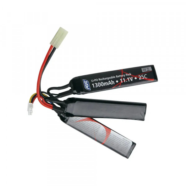 ASG LiPO-AKKU 11,1 V - 1300 MAH - TAMIYA - TRIPLE STICK