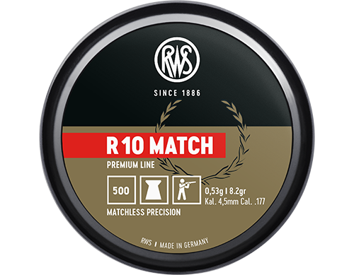 RWS R10 MATCH PLUS PREMIUM DIABOLOS - 4,5MM - 0,53G - 500 STÜCK