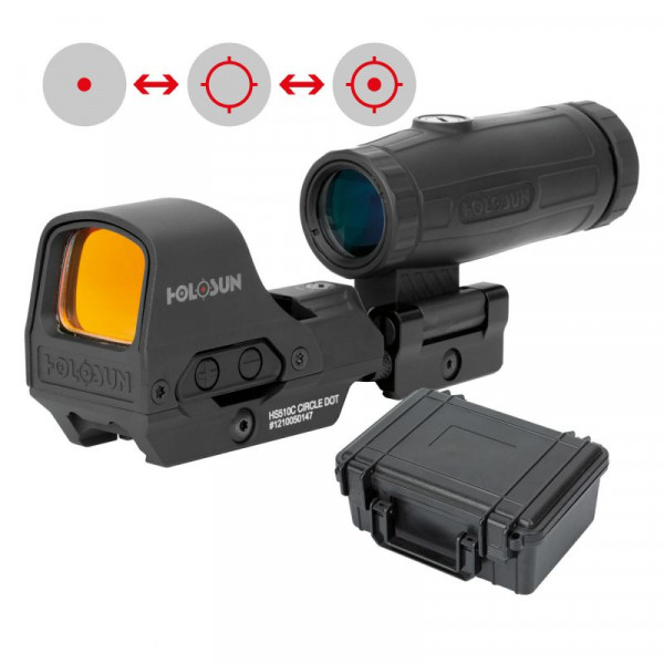 HOLOSUN SET HS510C + HM3X MAGNIFIER + KOFFER